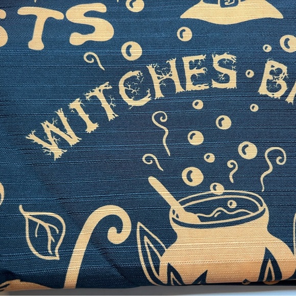 Halloween It’s Spooky Season Fabric Shower Curtain Metal Hooks Black Orange - Picture 3 of 11